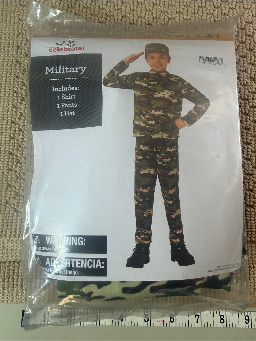 Celebrate! Kids' Military Costume in Green Camo